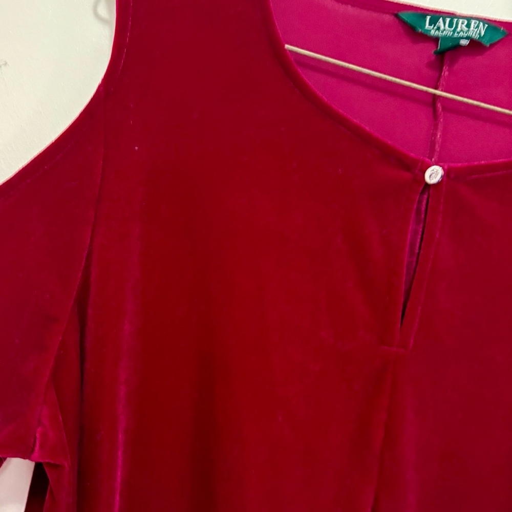 Ralph Lauren Deep Red Blouse - Picture 5 of 6